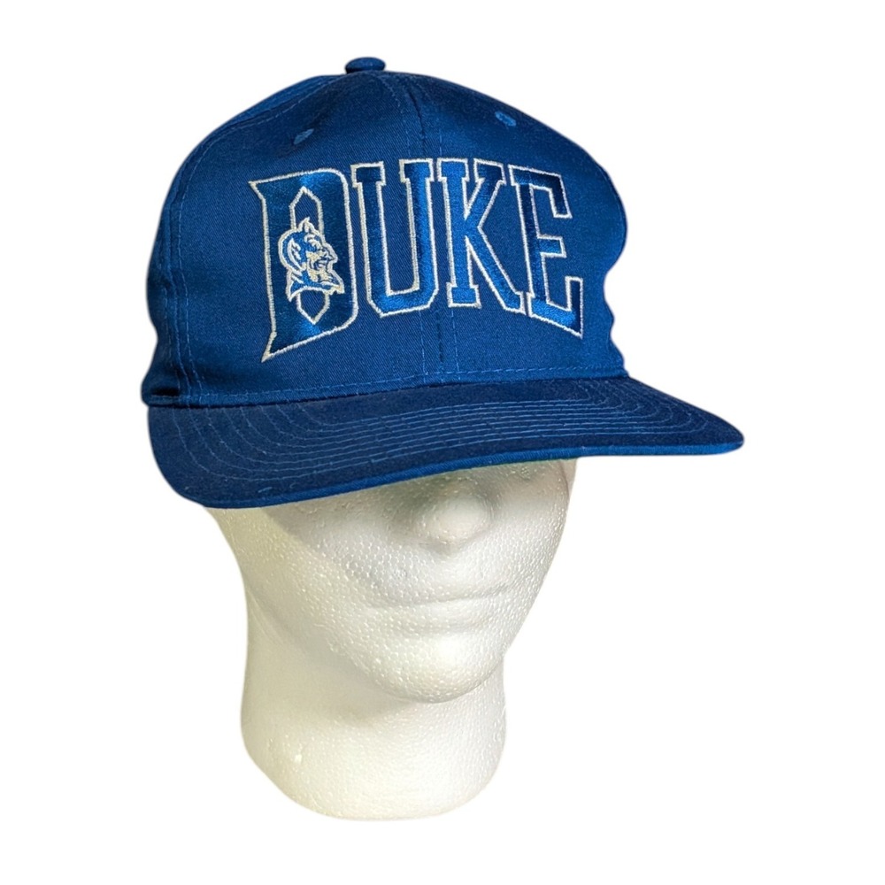 Vintage Duke University Blue Devils Hat Mens Cap Starter Snapback Classic Preppy